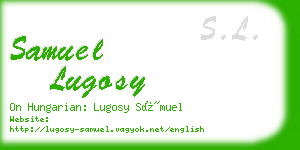 samuel lugosy business card